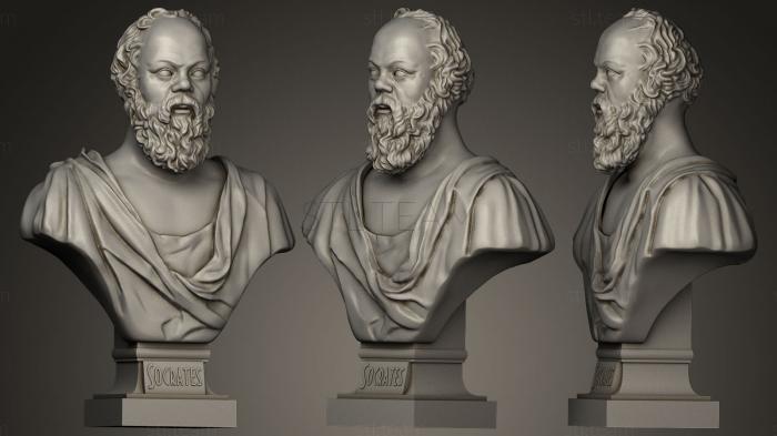 Бюсты и барельефы известных личностей Сократ